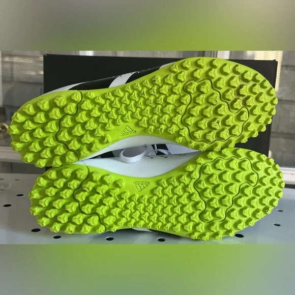 adidas Predator Accuracy.4 Turf (TF) Soccer Cleats Men’s s8 white/black/green - Picture 4 of 8